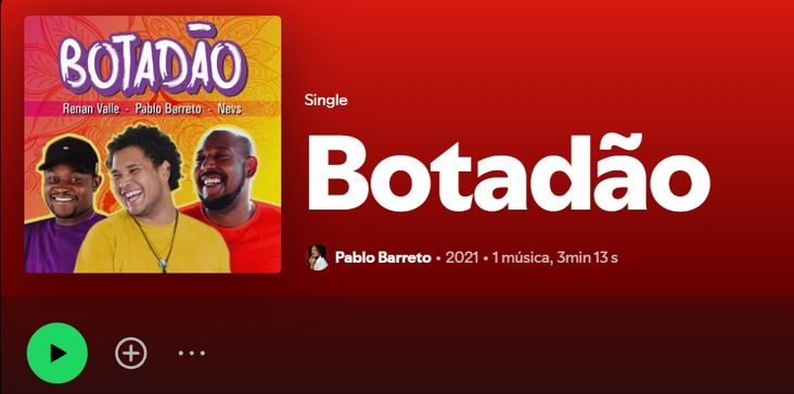 Capa do single Botadão